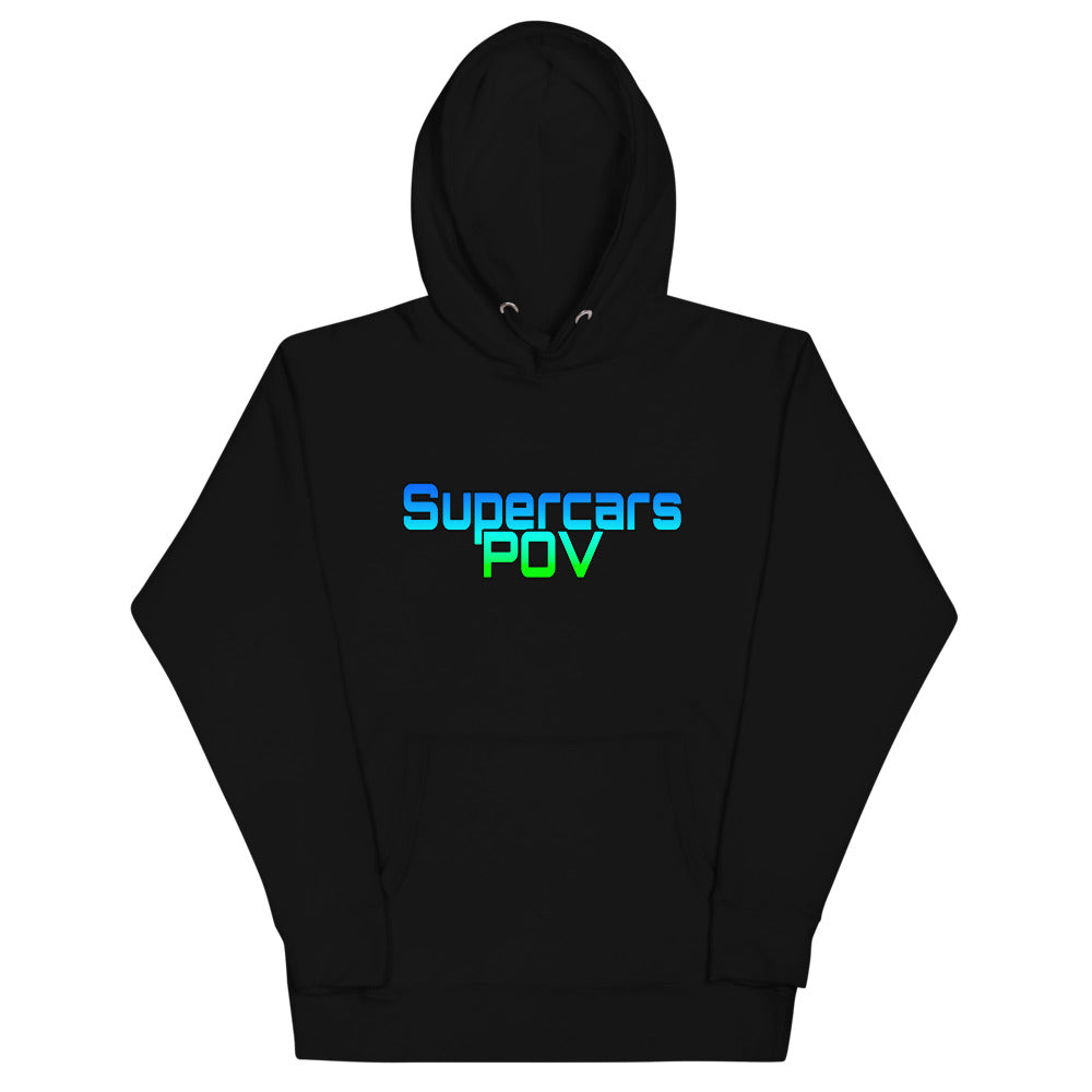 SUPERCARSPOV HOODIE - BLACK