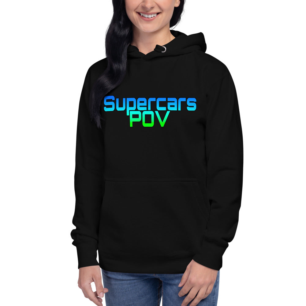 SUPERCARSPOV HOODIE - BLACK