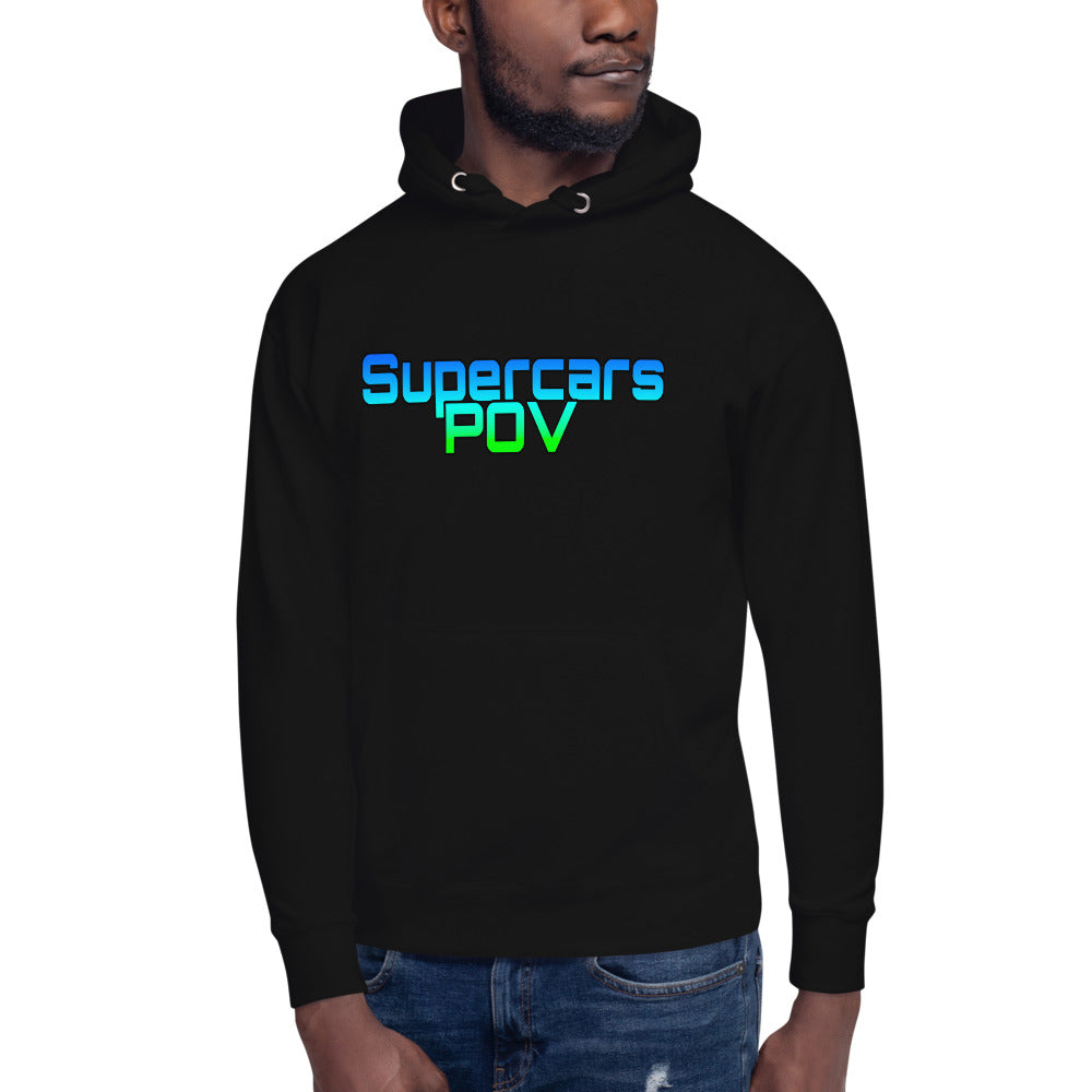 SUPERCARSPOV HOODIE - BLACK