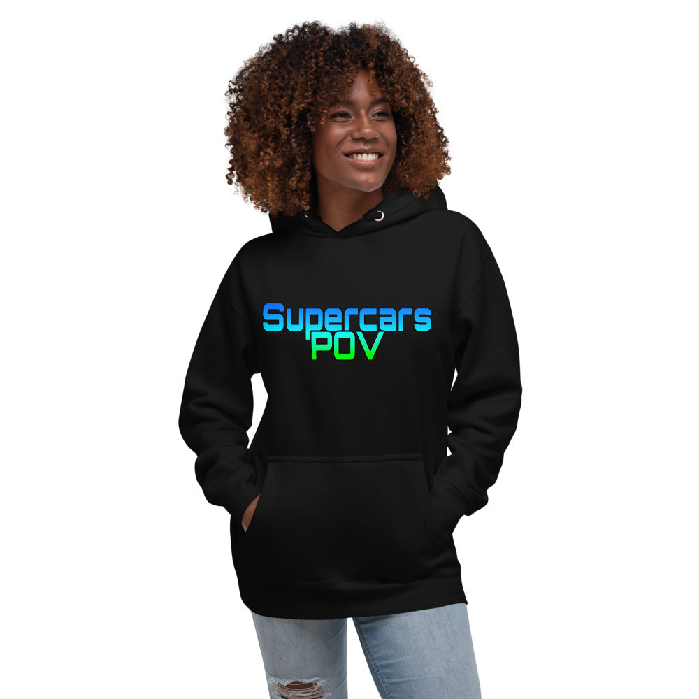 SUPERCARSPOV HOODIE - BLACK
