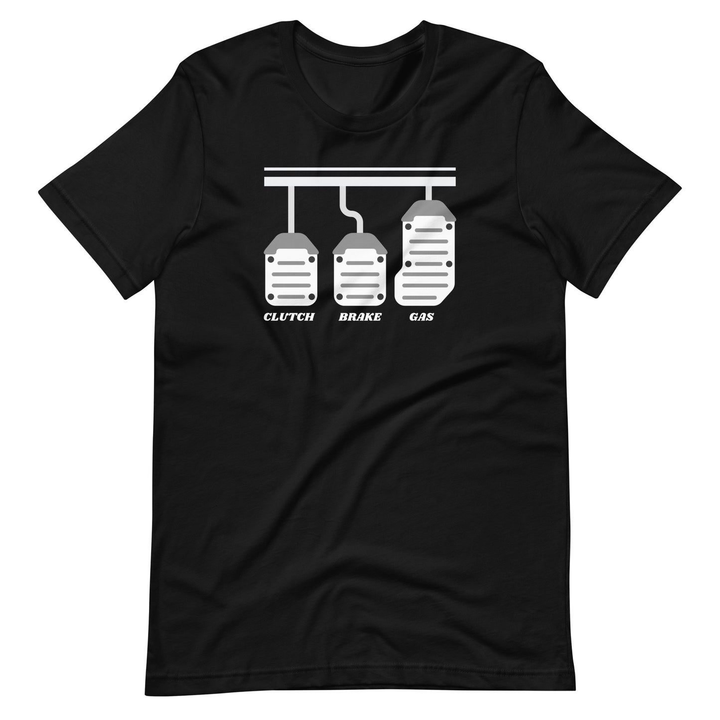 CLUTCH BRAKE AND GAS TEE - BLACK