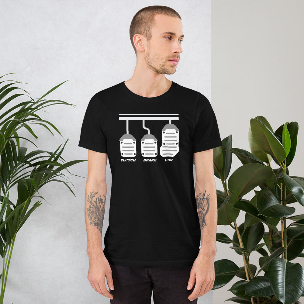 CLUTCH BRAKE AND GAS TEE - BLACK