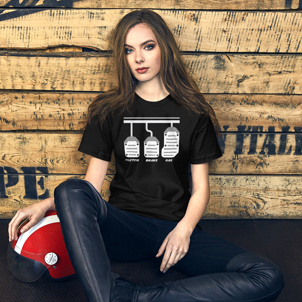 CLUTCH BRAKE AND GAS TEE - BLACK
