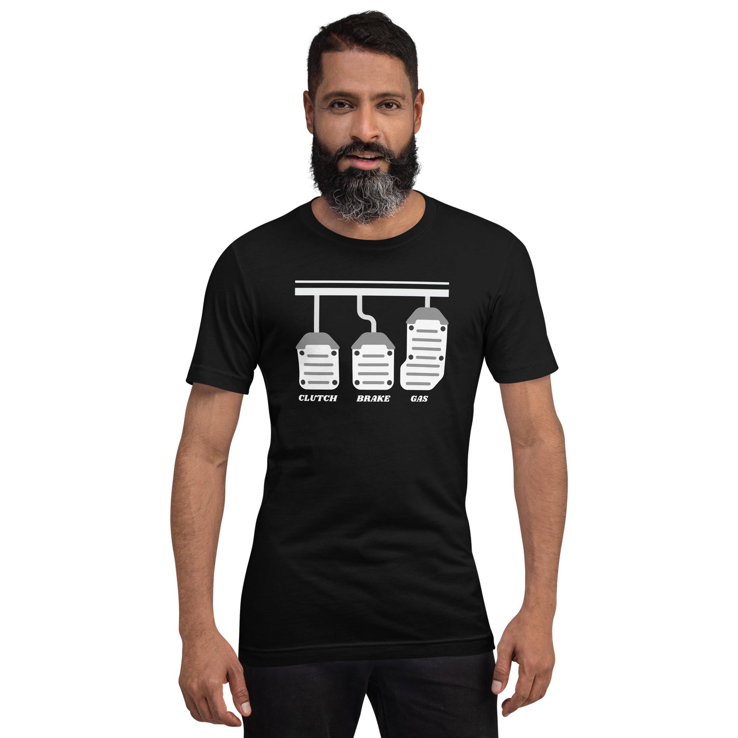CLUTCH BRAKE AND GAS TEE - BLACK