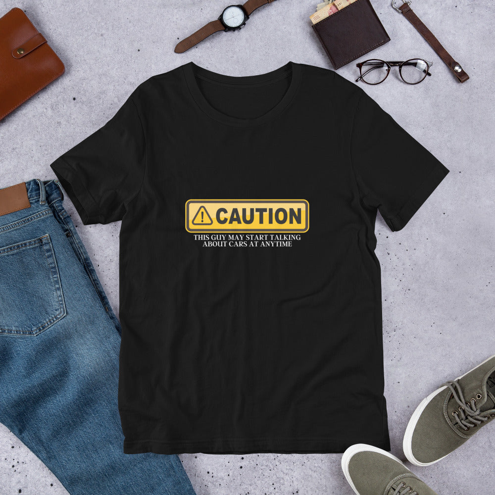 CAUTION TEE - BLACK