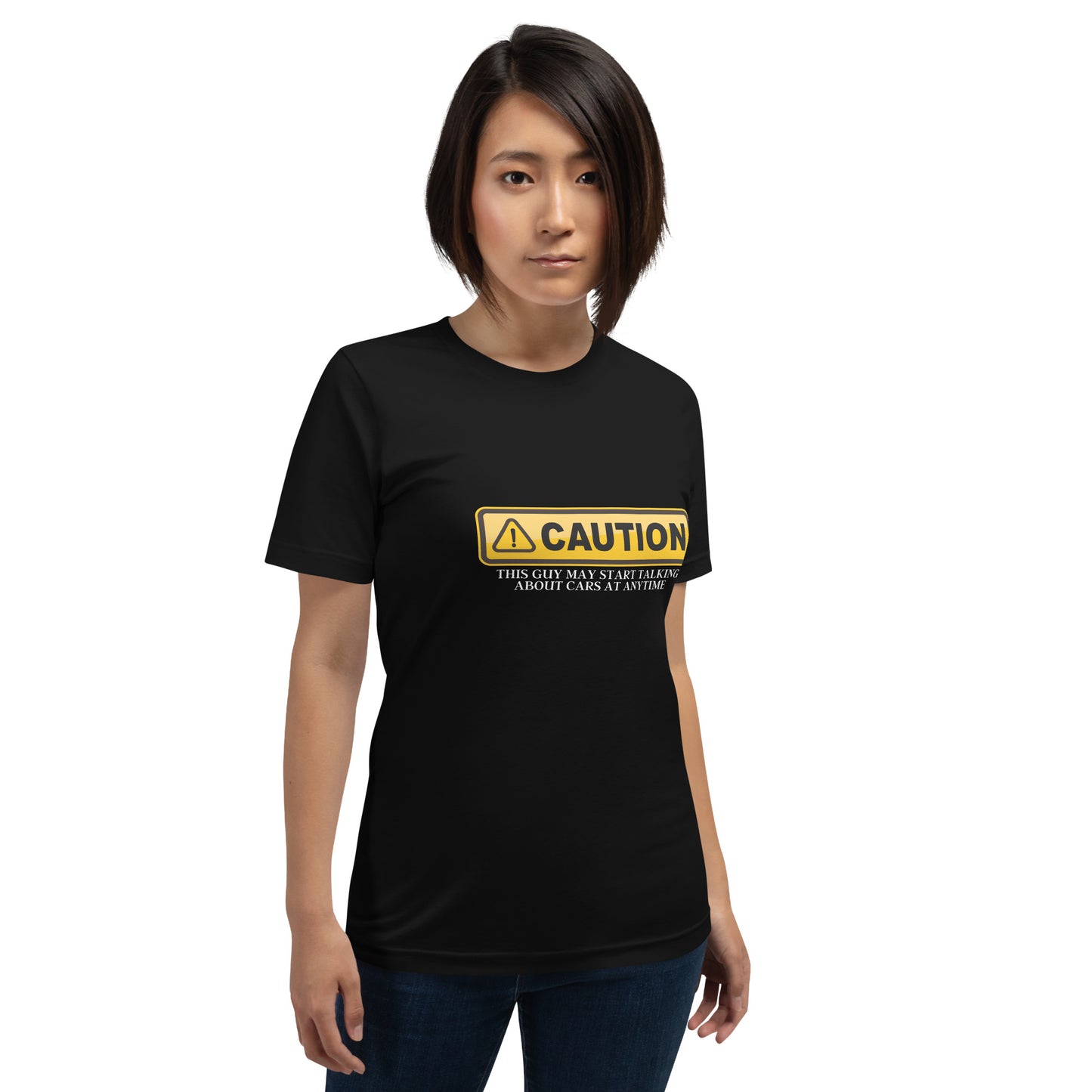 CAUTION TEE - BLACK