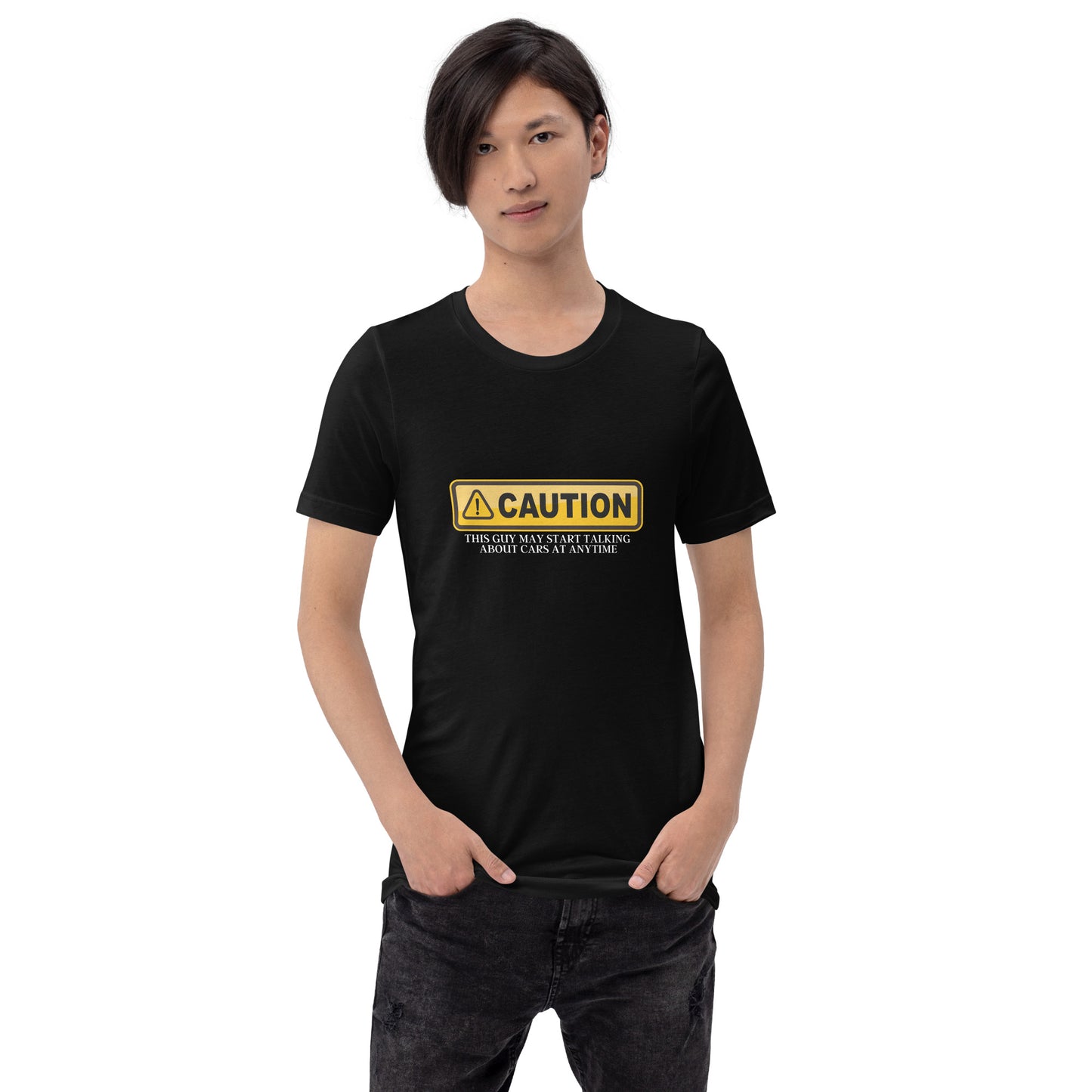 CAUTION TEE - BLACK
