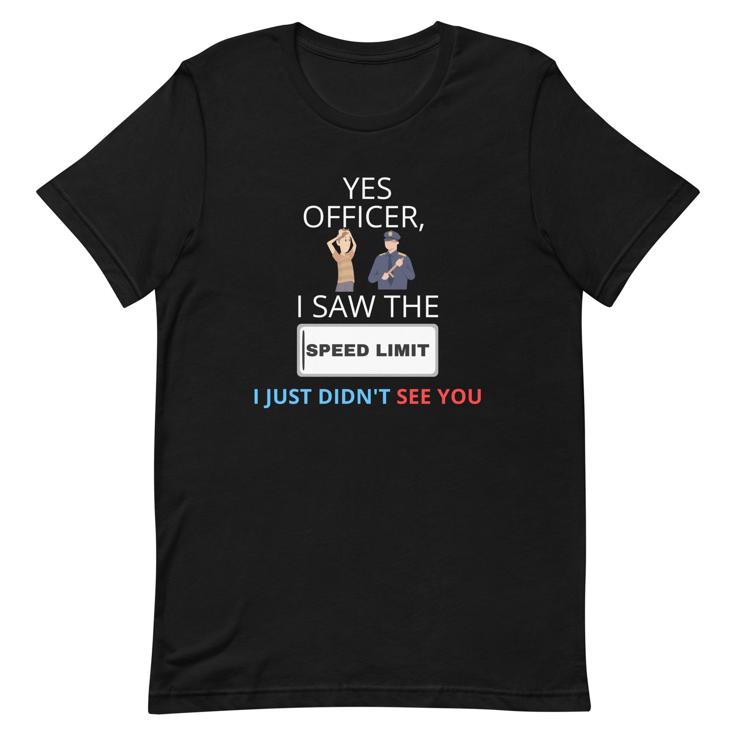 FUNNY SPEED LIMIT TEE - BLACK