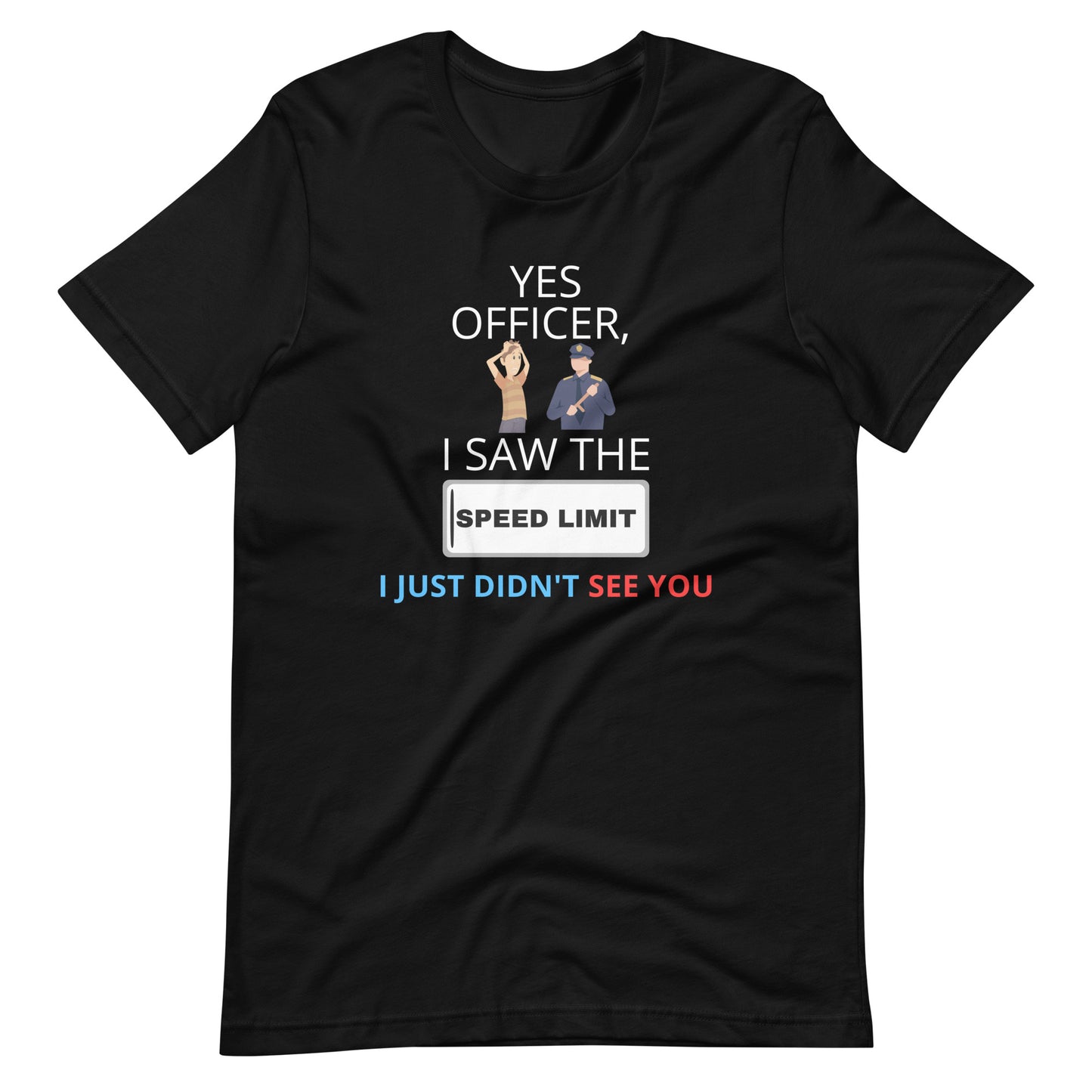 FUNNY SPEED LIMIT TEE - BLACK