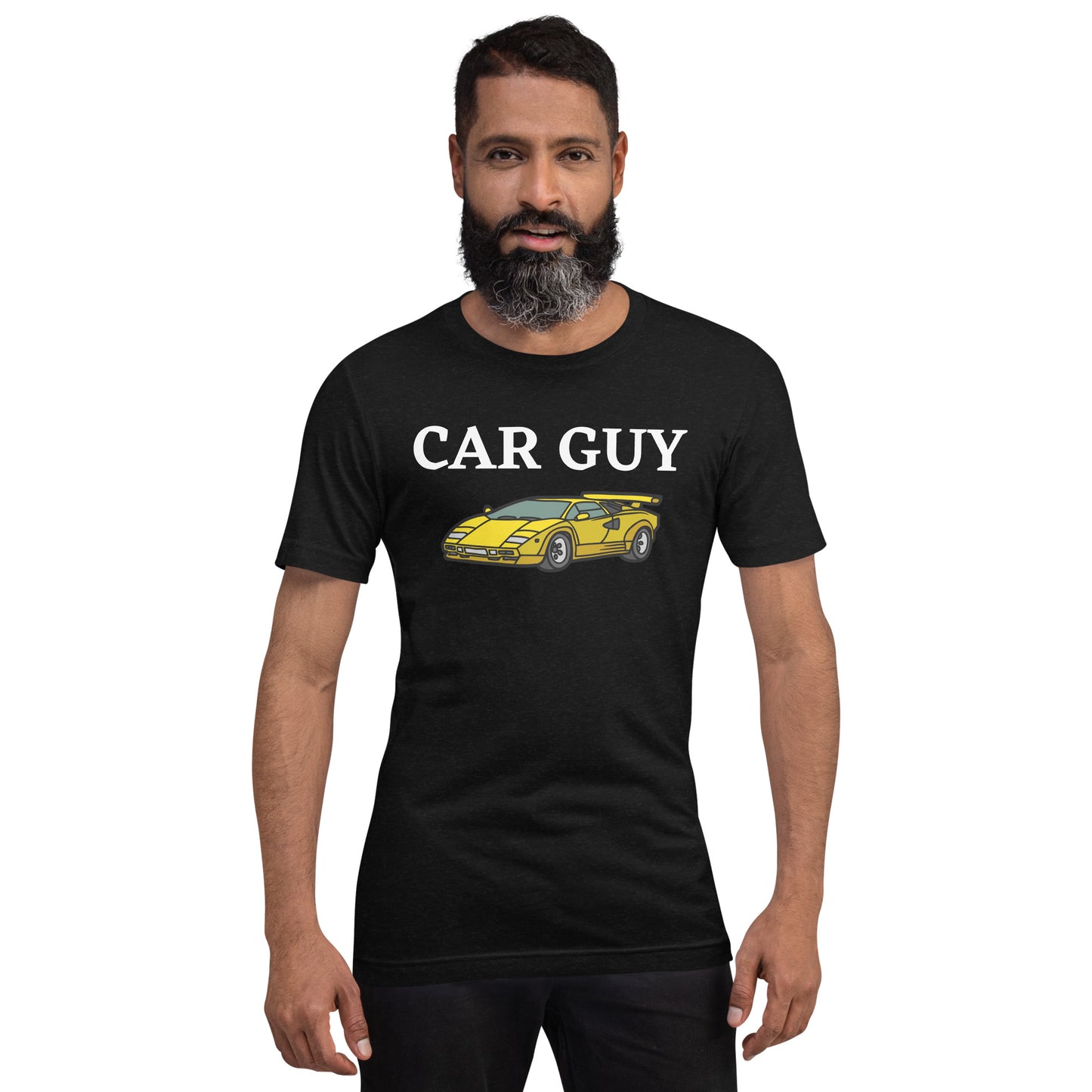 CAR GUY TEE - BLACK WITH YELLOW CAR