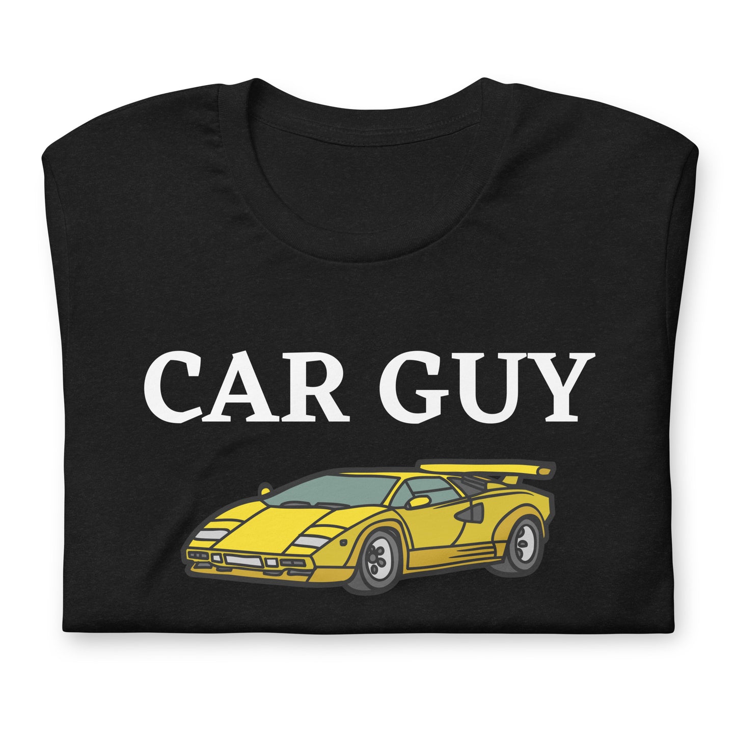 CAR GUY TEE - BLACK WITH YELLOW CAR
