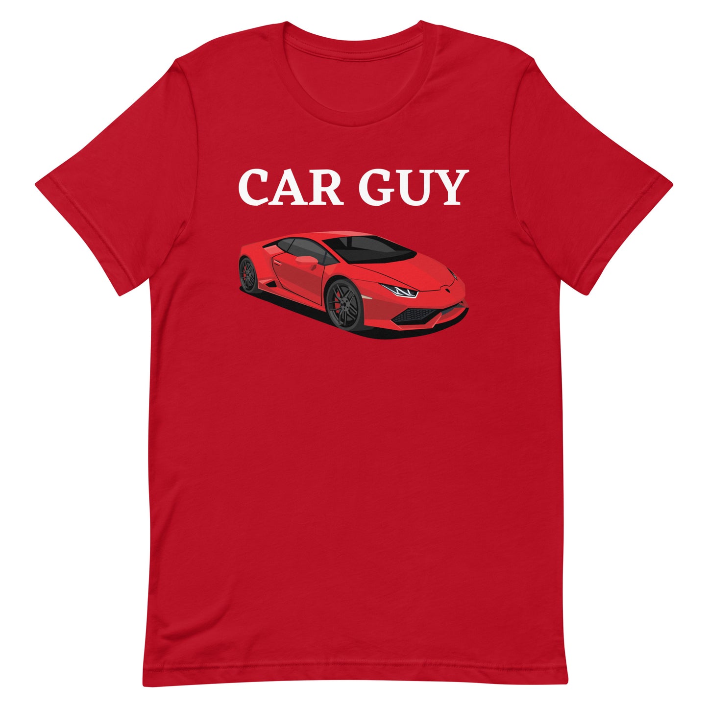 CAR GUY TEE - RED WITH RED CAR