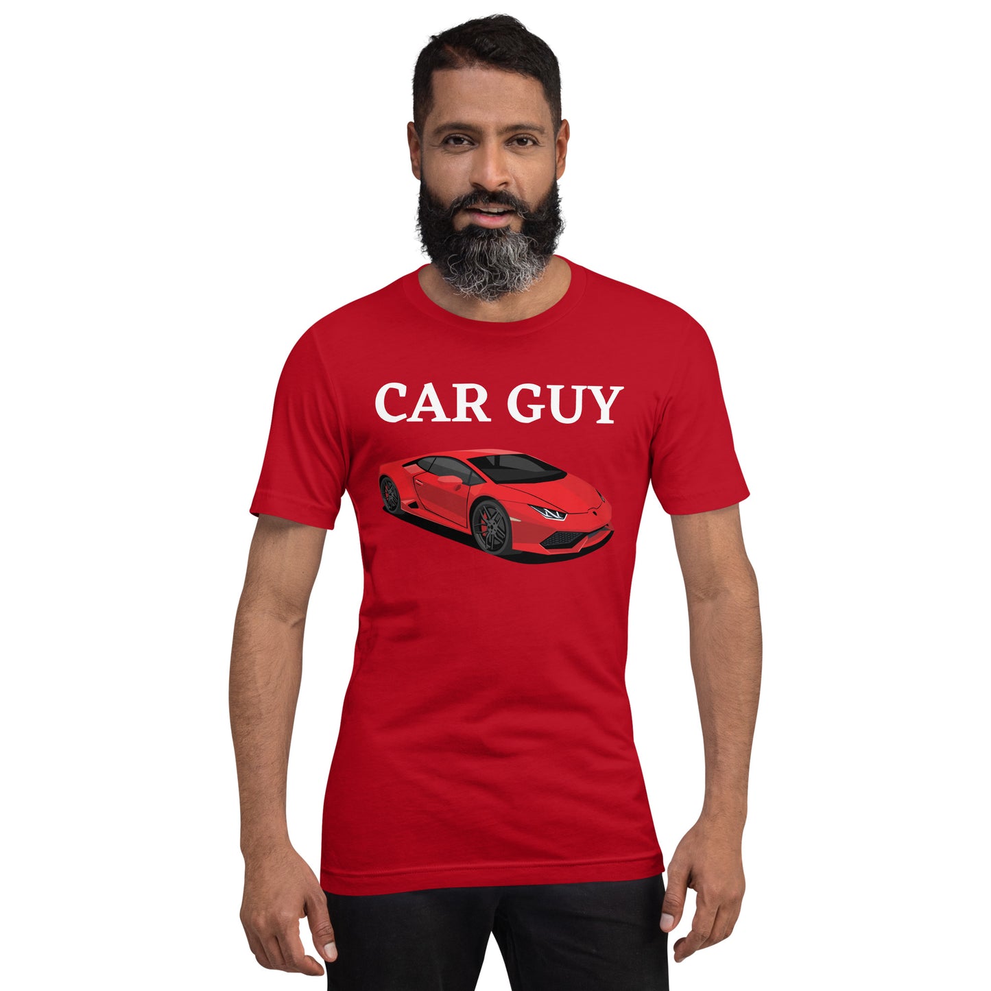 CAR GUY TEE - RED WITH RED CAR
