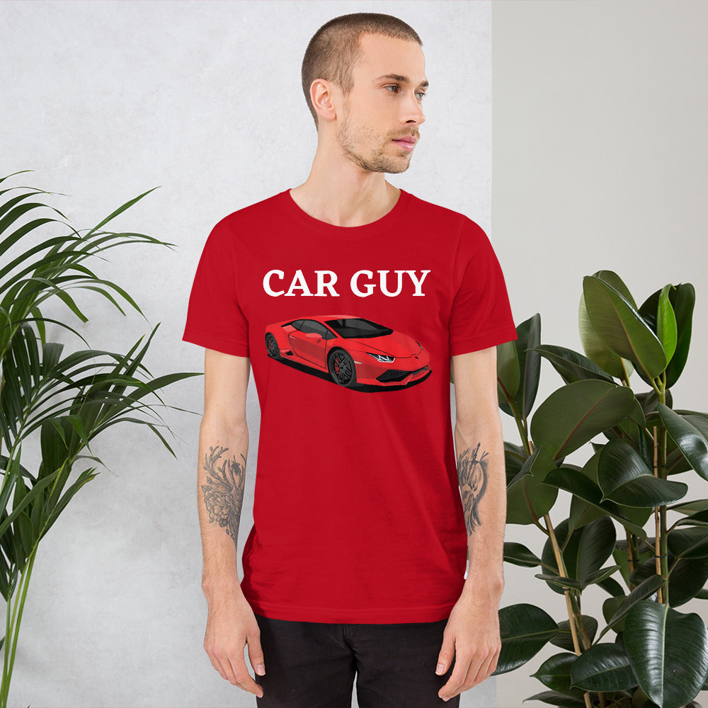 CAR GUY TEE - RED WITH RED CAR