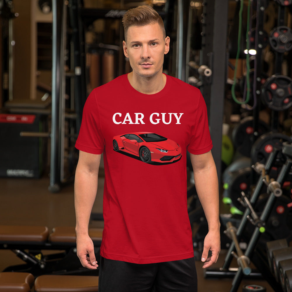 CAR GUY TEE - RED WITH RED CAR