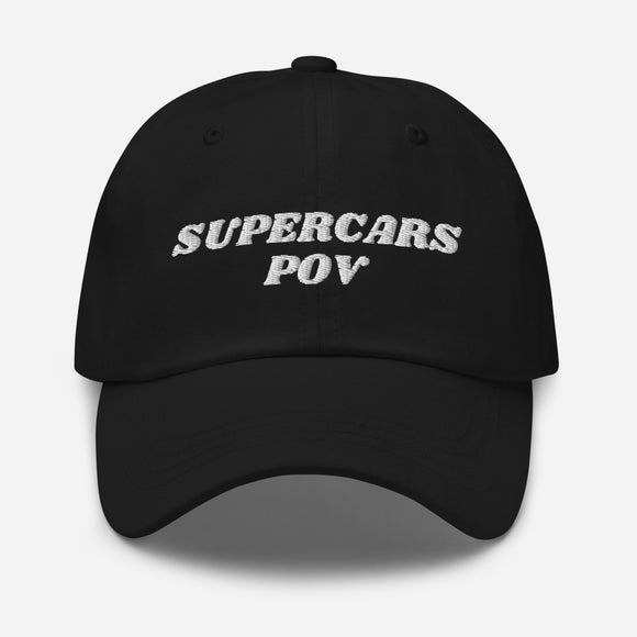 SUPERCARSPOV DAD HAT - BLACK