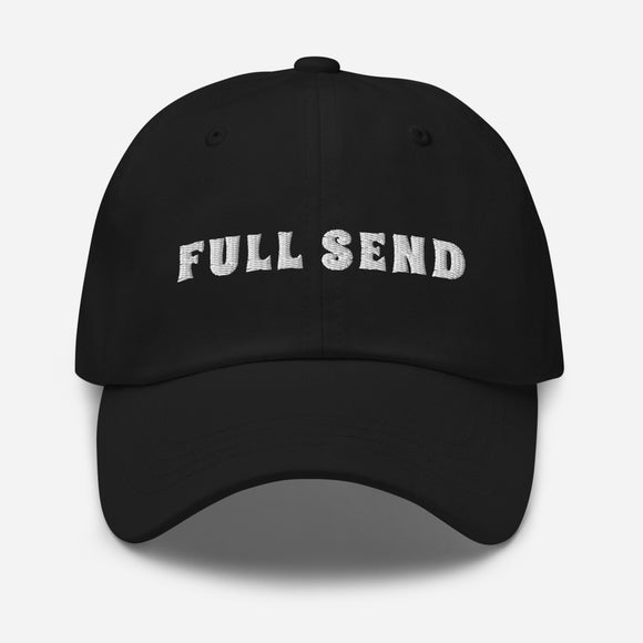 FULL SEND DAD HAT - BLACK