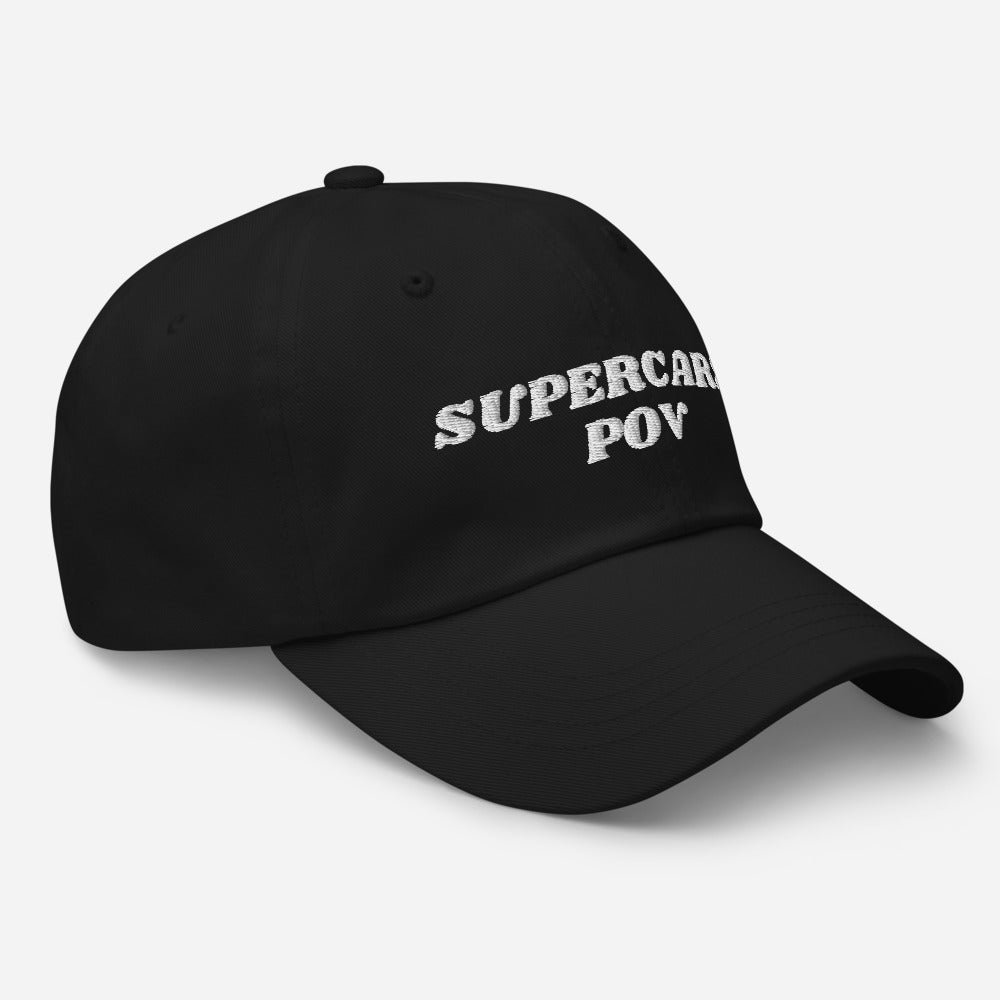 SUPERCARSPOV DAD HAT - BLACK