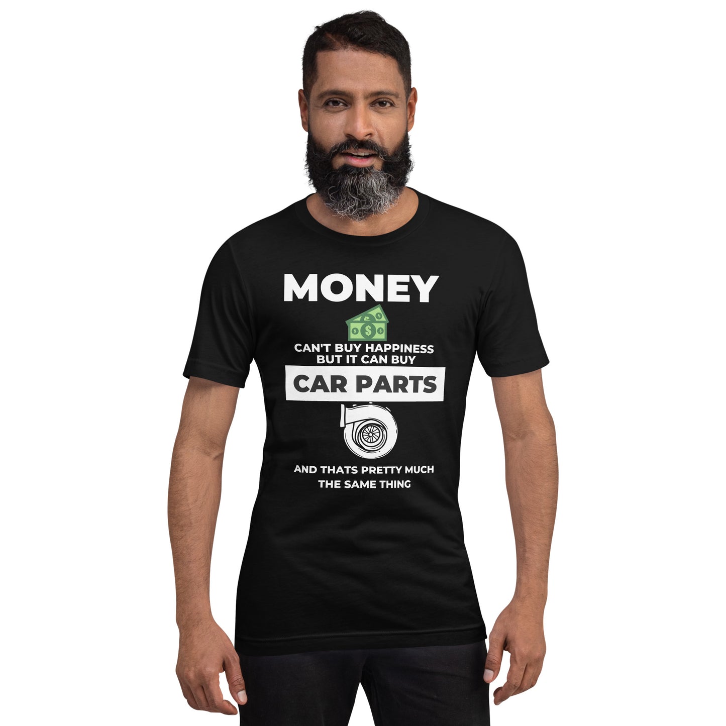 MONEY CAN'T BUY HAPPINESS TEE - BLACK
