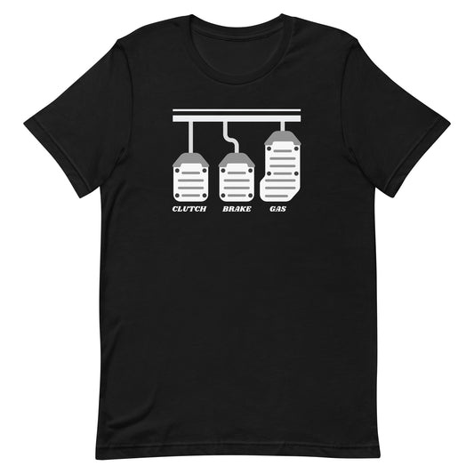 CLUTCH BRAKE AND GAS TEE - BLACK