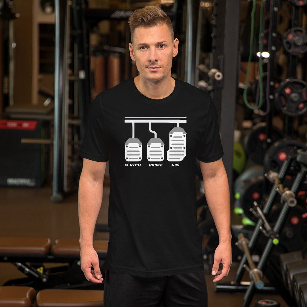 CLUTCH BRAKE AND GAS TEE - BLACK