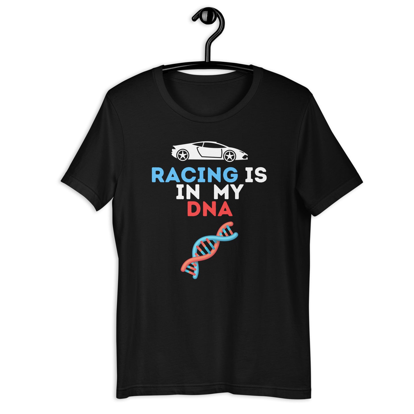 RACING IS IN MY DNA 🏁 TEE - BLACK