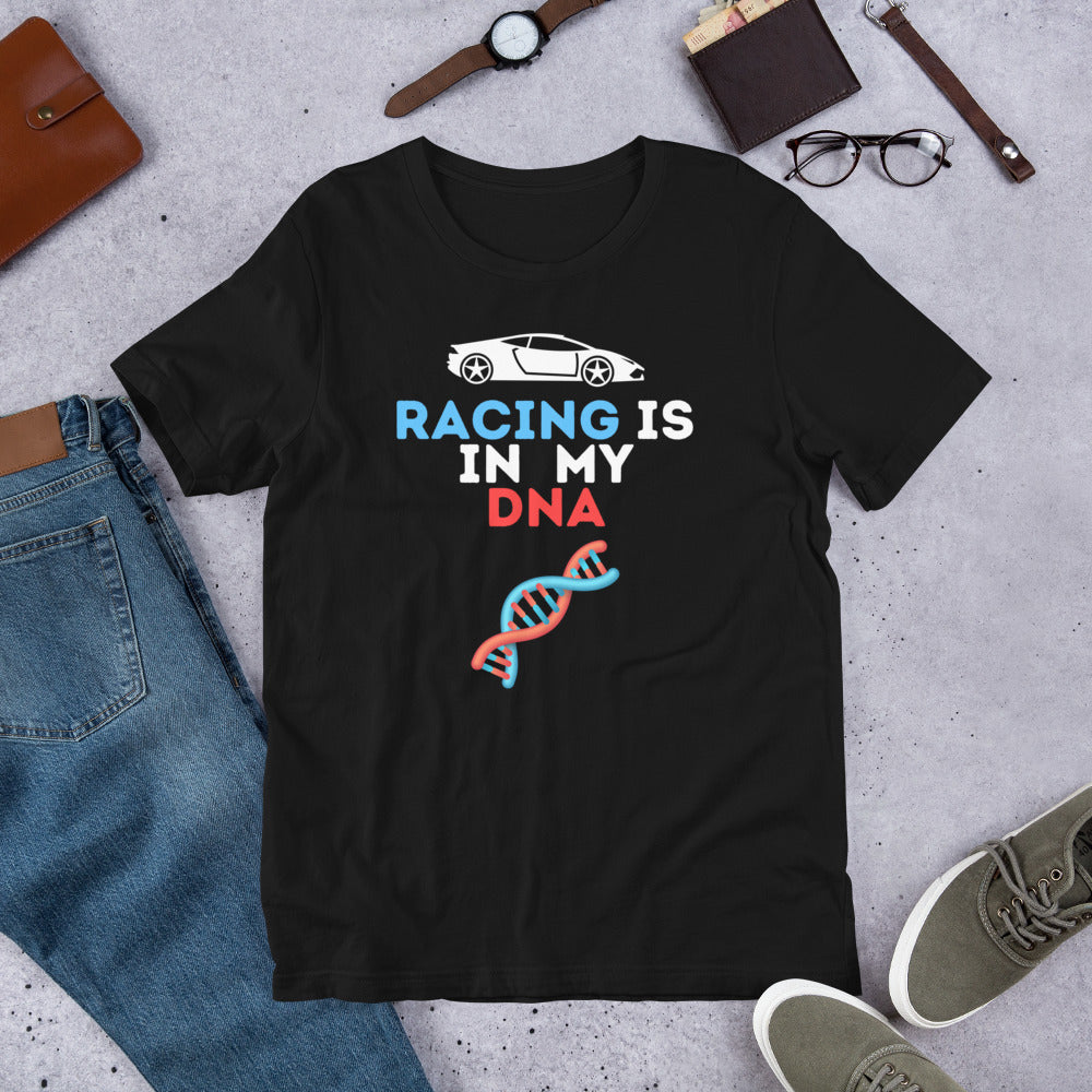 RACING IS IN MY DNA 🏁 TEE - BLACK
