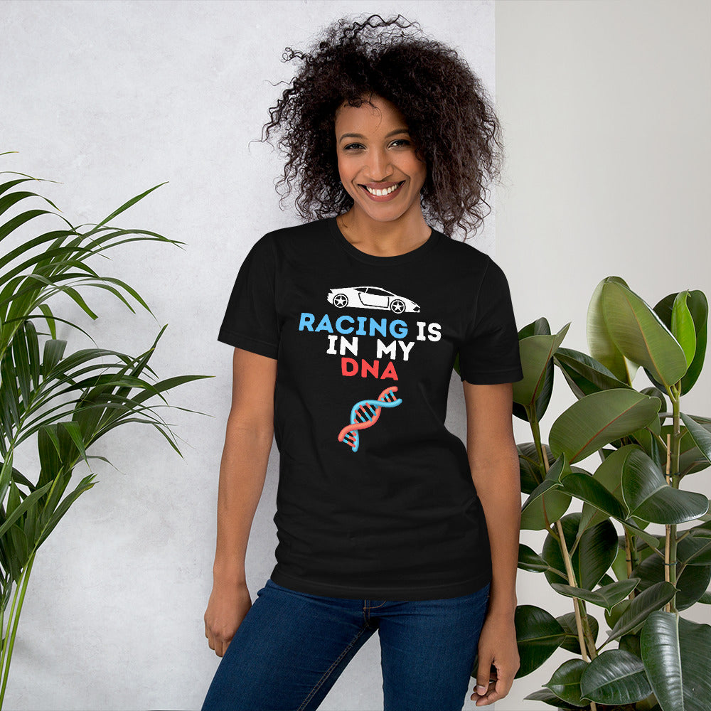 RACING IS IN MY DNA 🏁 TEE - BLACK