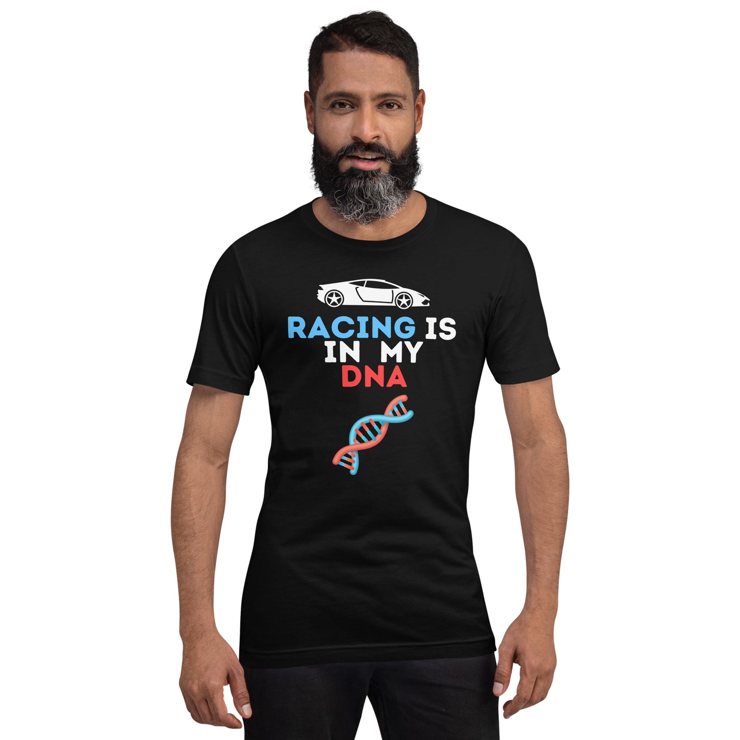 RACING IS IN MY DNA 🏁 TEE - BLACK
