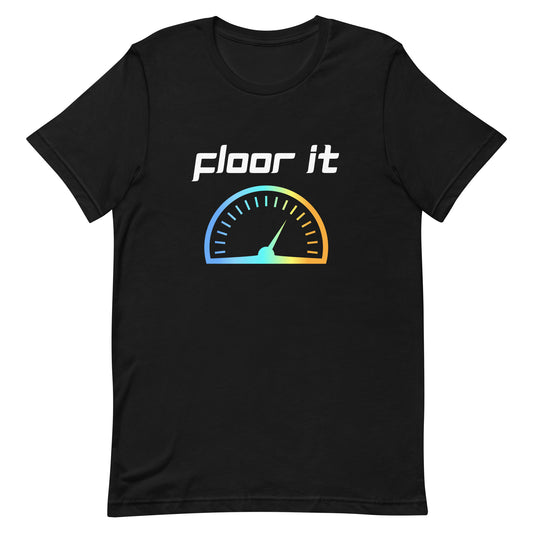 FLOOR IT TEE - BLACK