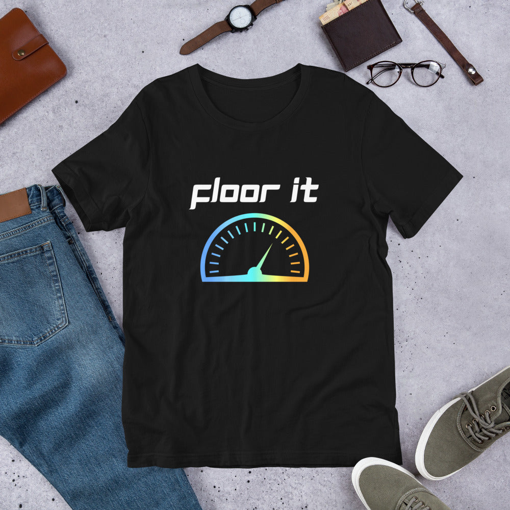 FLOOR IT TEE - BLACK