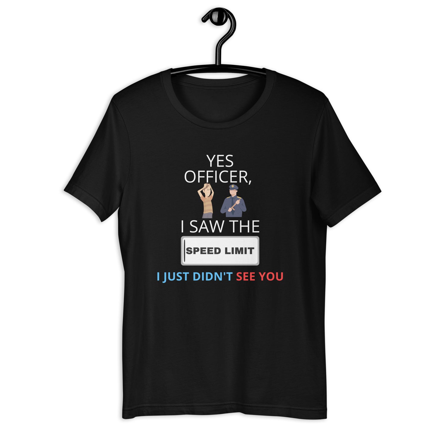 FUNNY SPEED LIMIT TEE - BLACK