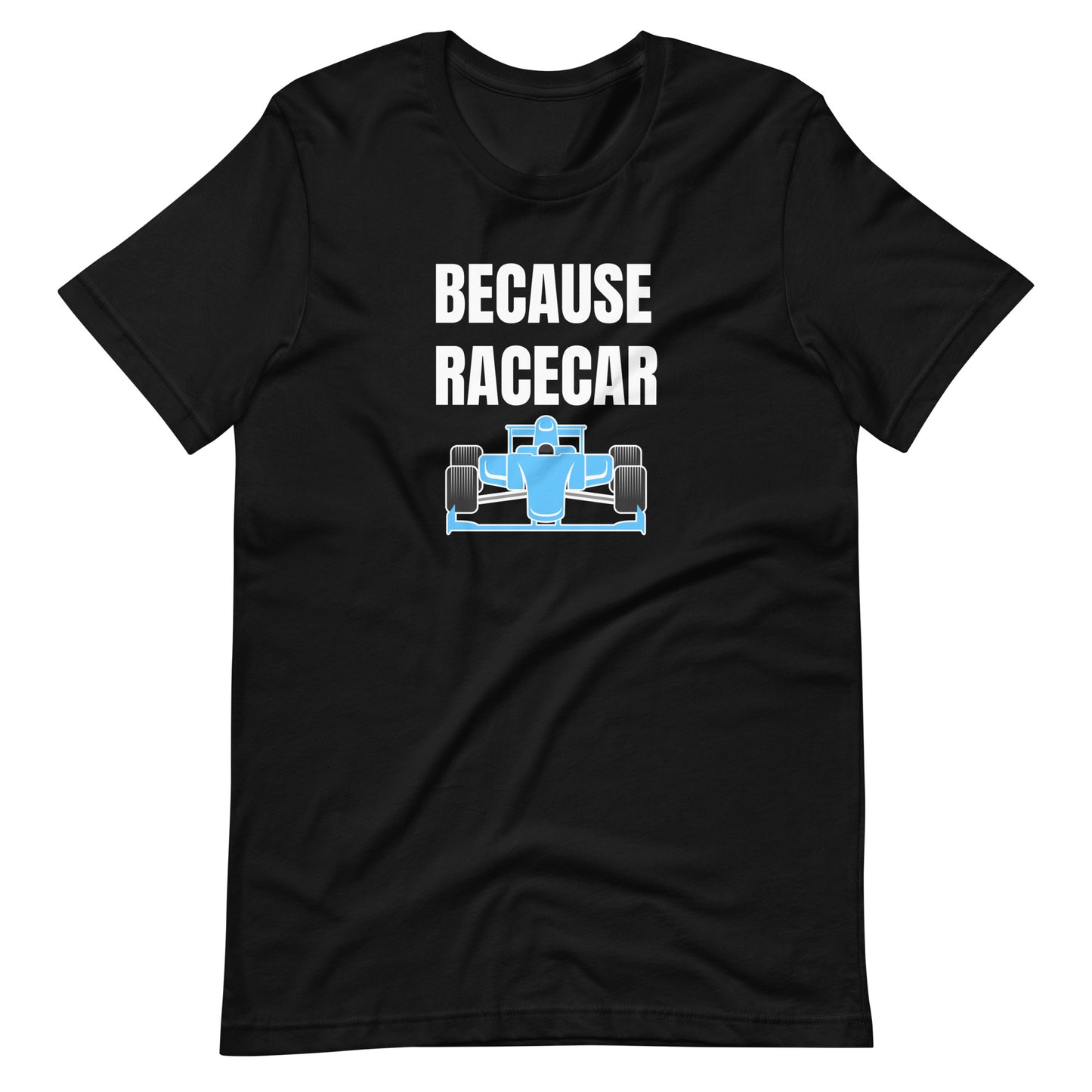 BECAUSE RACECAR TEE - BLACK