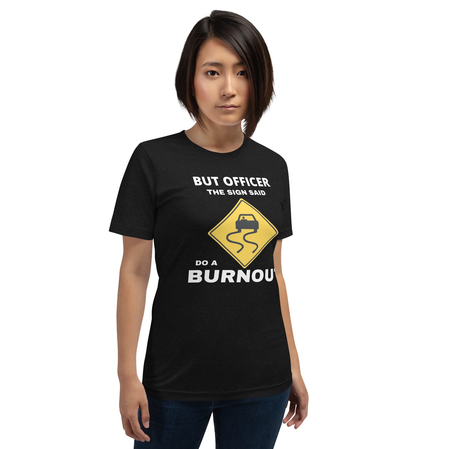 FUNNY ROAD SIGN TEE - BLACK