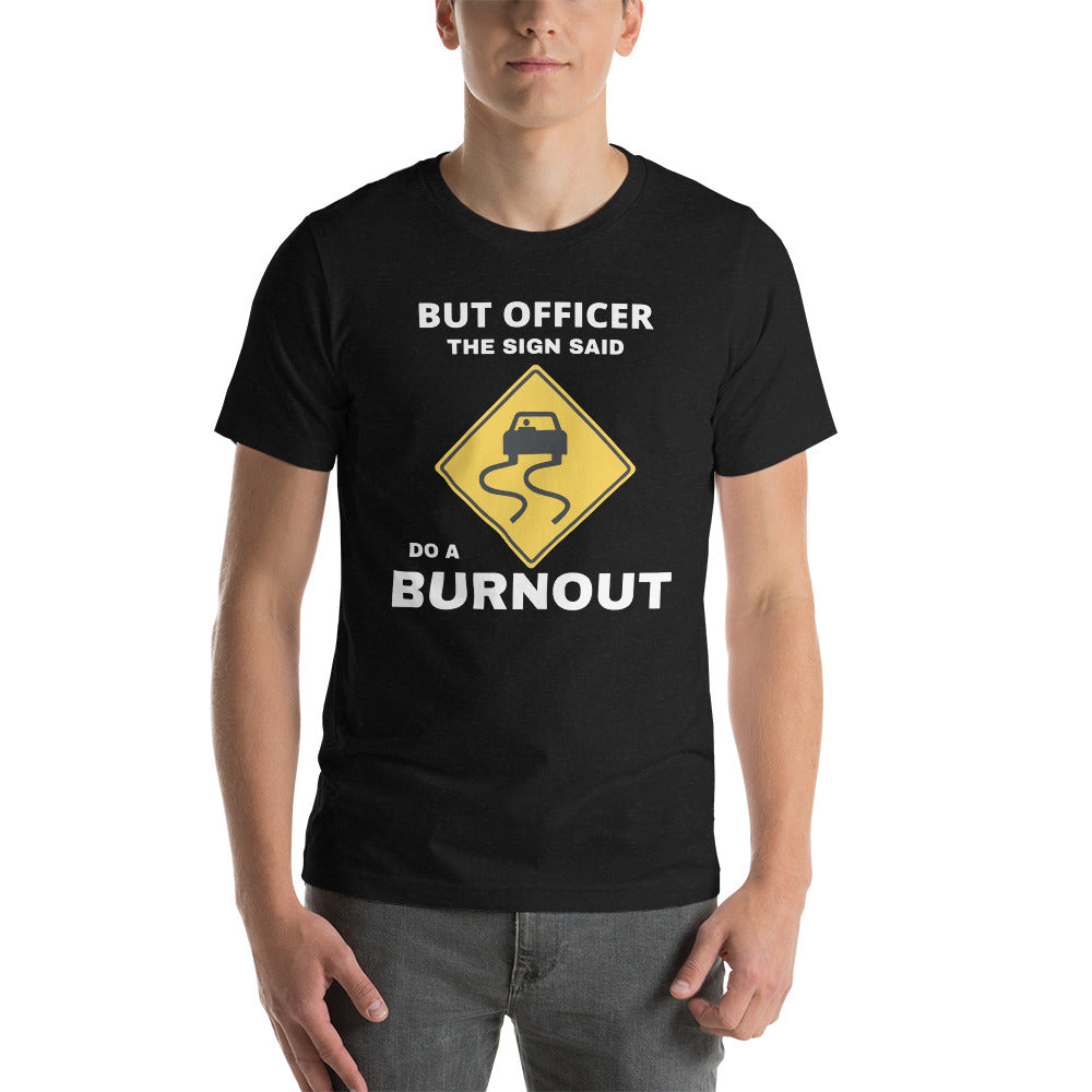 FUNNY ROAD SIGN TEE - BLACK
