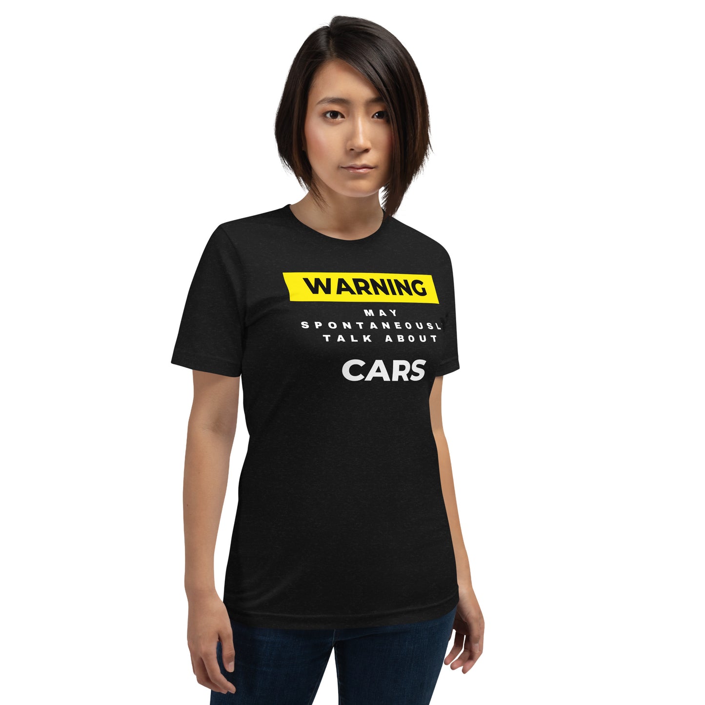 WARNING ⚠️ MAY SPONTANEOUSLY START TALKING ABOUT CARS TEE - BLACK