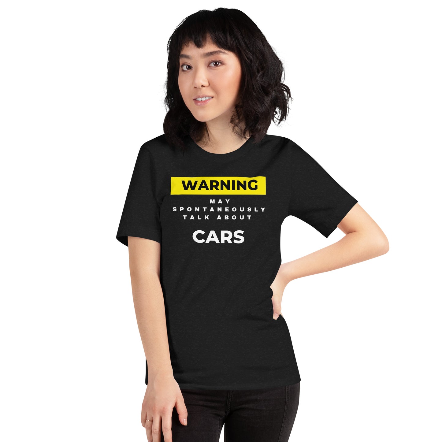 WARNING ⚠️ MAY SPONTANEOUSLY START TALKING ABOUT CARS TEE - BLACK