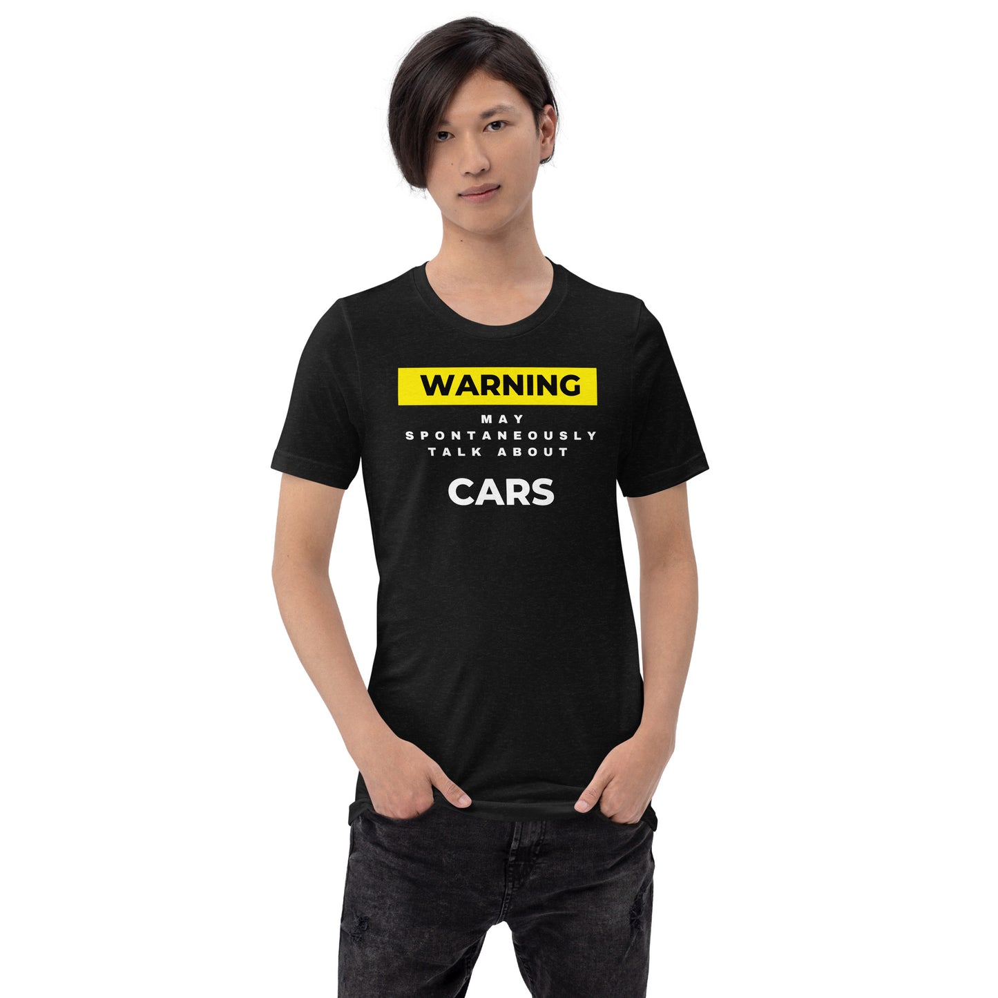 WARNING ⚠️ MAY SPONTANEOUSLY START TALKING ABOUT CARS TEE - BLACK
