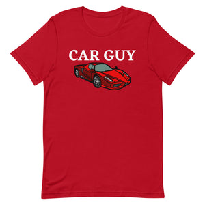 CAR GUY TEE - RED WITH RED CAR