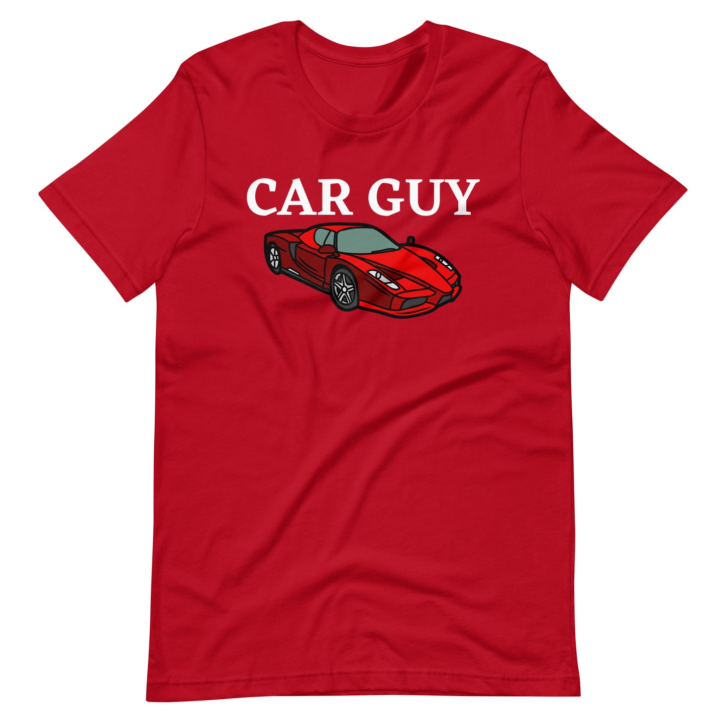 CAR GUY TEE - RED WITH RED CAR