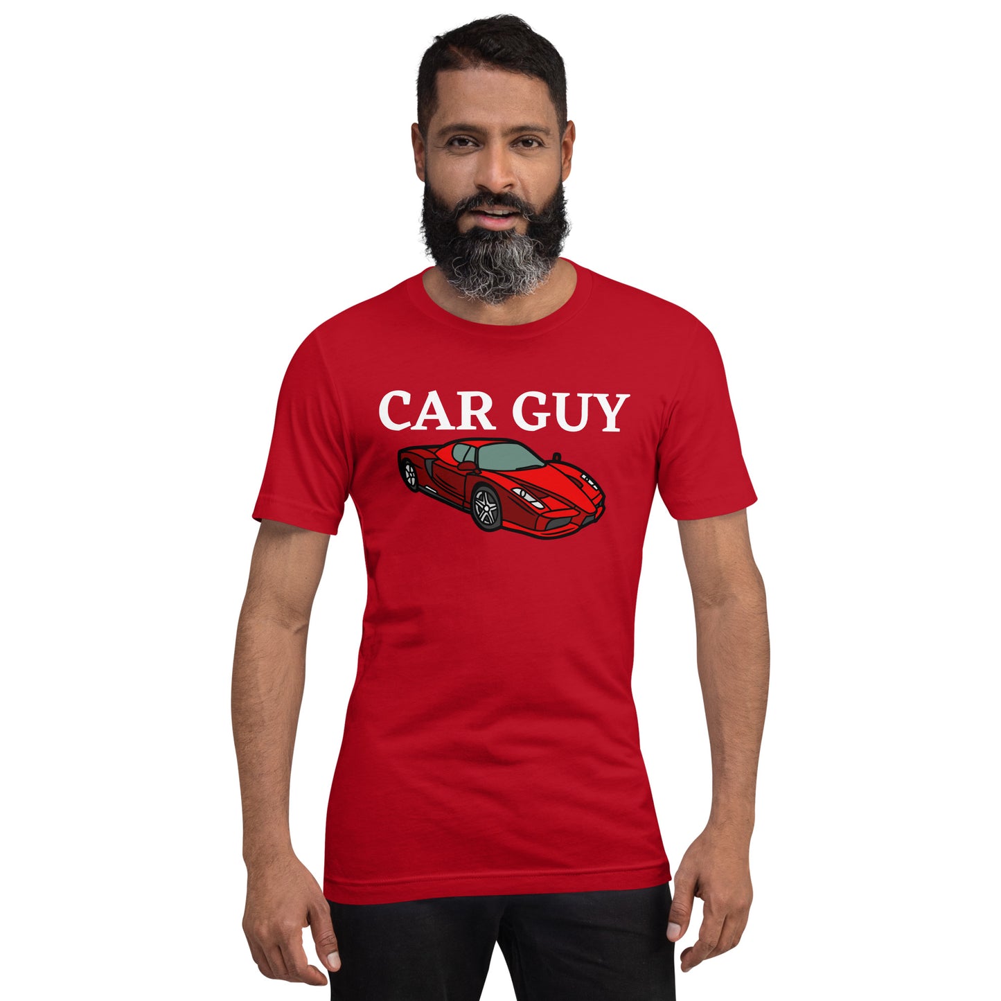 CAR GUY TEE - RED WITH RED CAR
