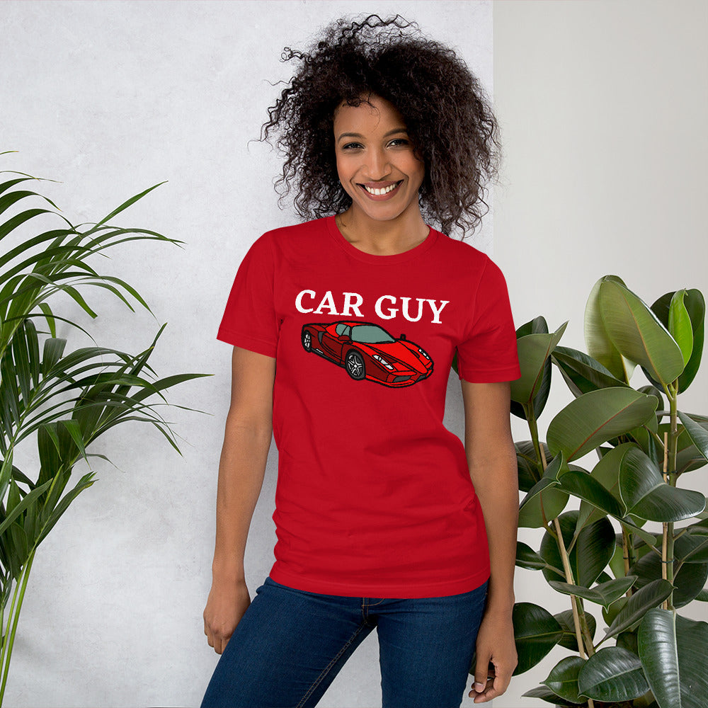CAR GUY TEE - RED WITH RED CAR