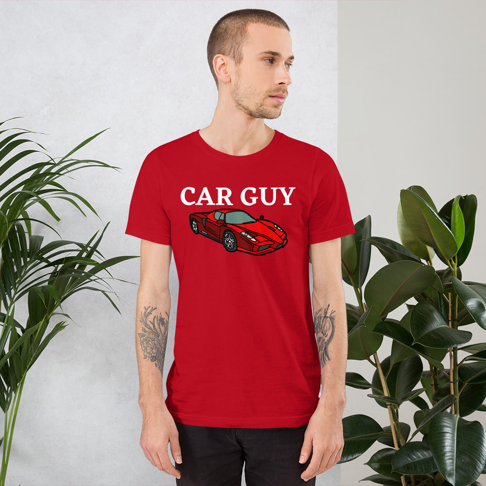 CAR GUY TEE - RED WITH RED CAR