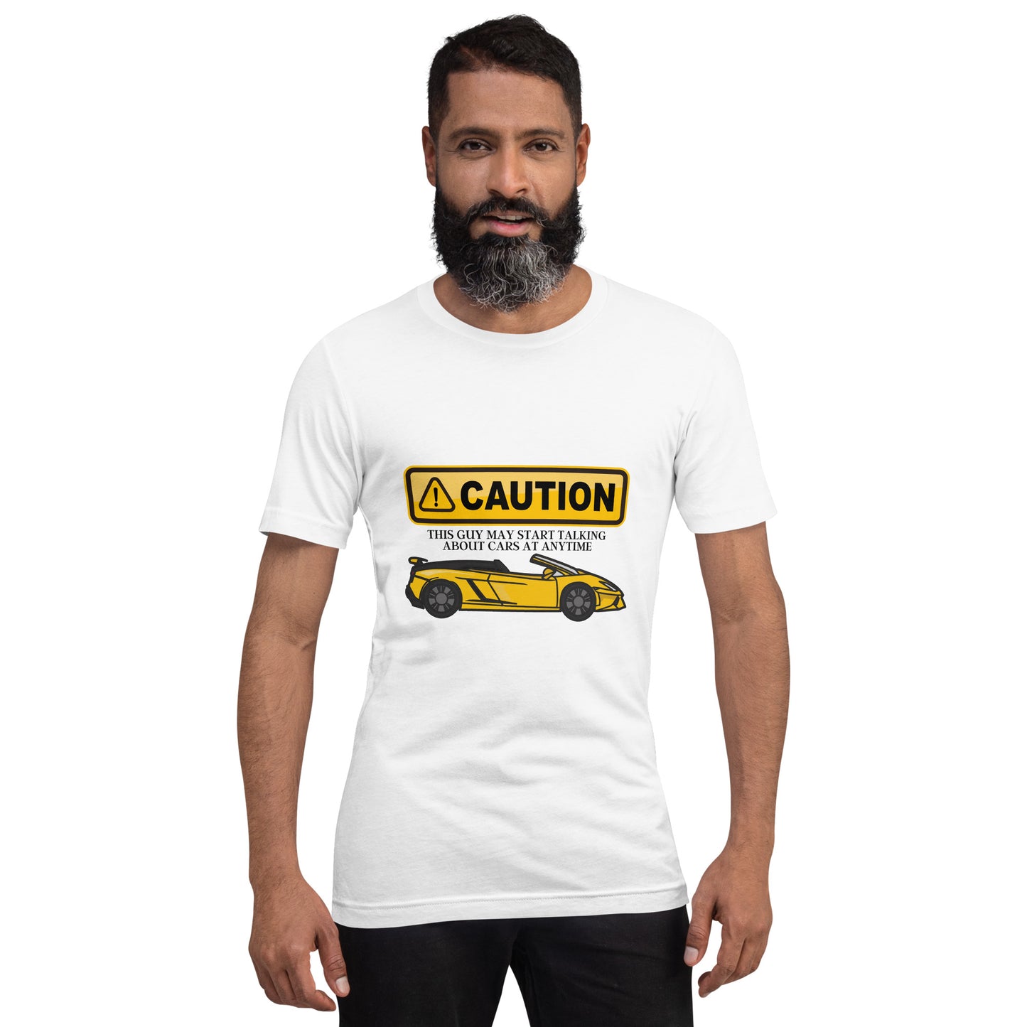 CAUTION TEE - WHITE